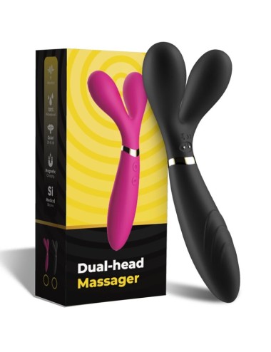 ARMONY - MASSAGER Y-WAND E VIBRADOR CABEÇA DUPLA PRETO