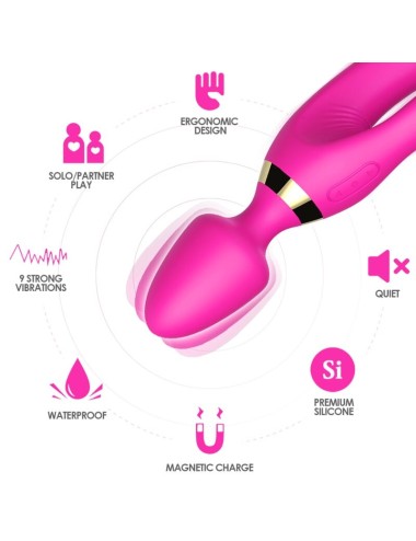 ARMONY - MASSAGER E VIBRADOR COELHO FÚCSIA