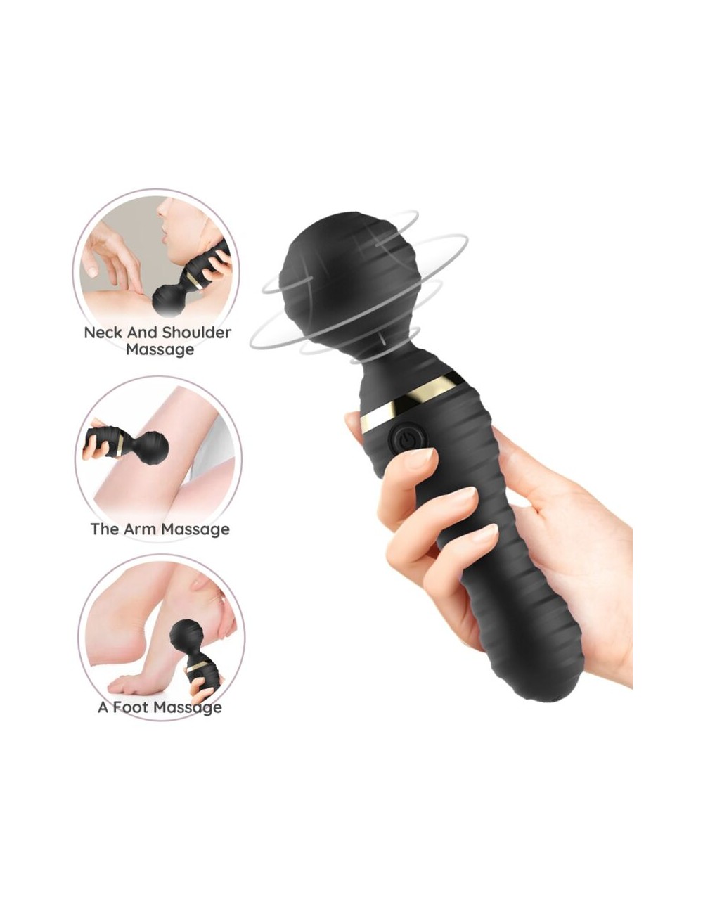 ARMONY - MASSAGER E VIBRADOR FREEDO PEQUENO PRETO
