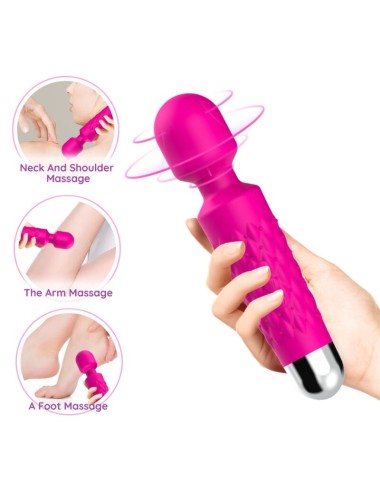 ARMONY - MASSAGER POSTMAN E VIBRADOR CABEÇA SUPER FLEXÍVEL FÚCSIA