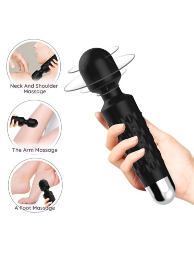 ARMONY - MASSAGER E VIBRADOR POSTMAN CABEÇA SUPER FLEXÍVEL PRETA