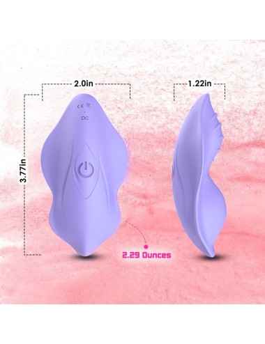 ARMONY - WHISPER WEARABLE CALÇAS VIBRADOR DE CONTROLE REMOTO ROXO
