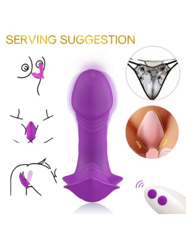 ARMONY - VIBRADOR DE APITO CONTROLE REMOTO INTRODUZÍVEL ROXO