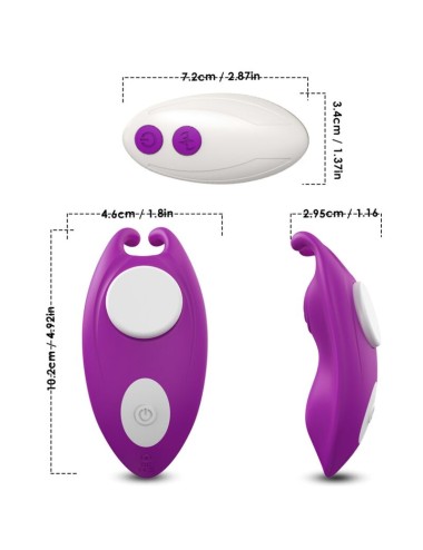 ARMONY - HONEYBEE WEARABLE CALÇAS VIBRADOR G-SPOT CONTROLE REMOTO ROXO