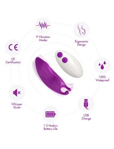 ARMONY - HONEYBEE WEARABLE CALÇAS VIBRADOR G-SPOT CONTROLE REMOTO ROXO