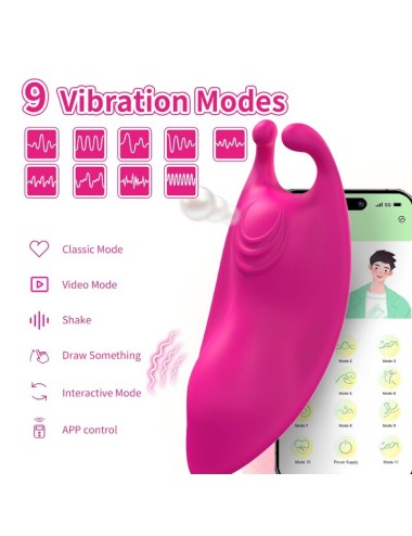 ARMONY - HONEYBEE WEARABLE CALÇAS VIBRADOR G-SPOT FÚCSIA - APLICATIVO GRATUITO
