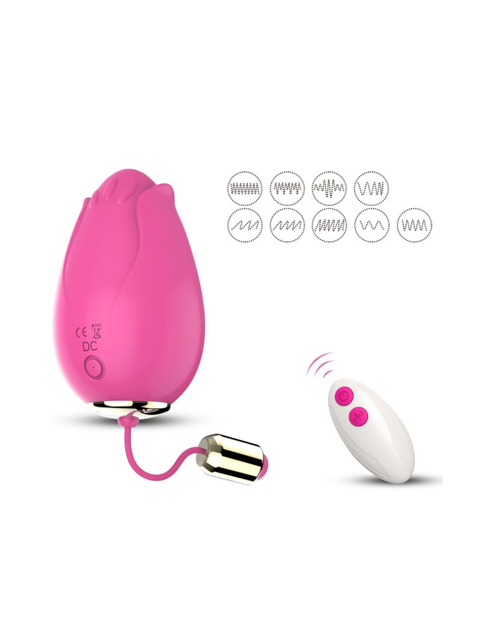 ARMONY - VIBRADOR DE OVO MANDALA G-SPOT CONTROLE REMOTO FÚCSIA
