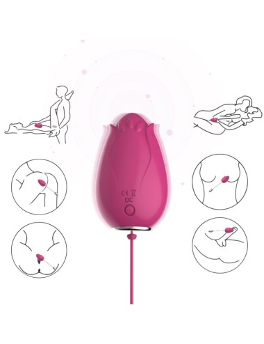 ARMONY - VIBRADOR DE OVO MANDALA G-SPOT CONTROLE REMOTO FÚCSIA