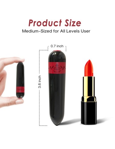 ARMONY - BALA VIBRADOR FOGUETE PRETO