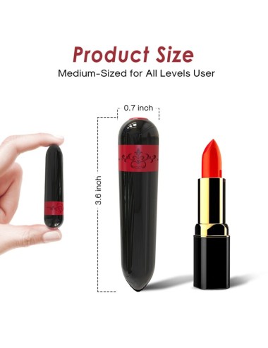 ARMONY - ROCKET VIBRADOR BALA CONTROLE REMOTO PRETO