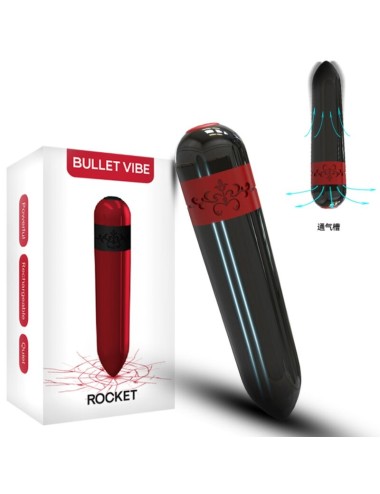 ARMONY - ROCKET VIBRADOR BALA CONTROLE REMOTO PRETO