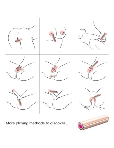 ARMONY - BALA VIBRADOR WARHEAD DOURADO 2 CM x 8.8 CM