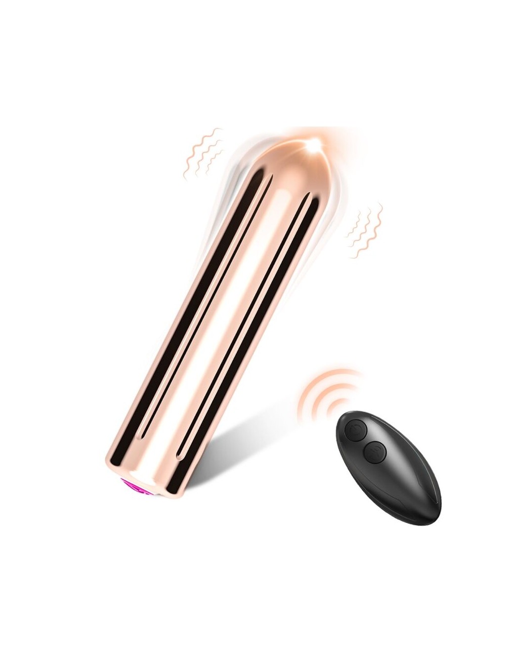 ARMONY - WARHEAD VIBRADOR BALA CONTROLE REMOTO DOURADO 2 CM X 8.8 CM