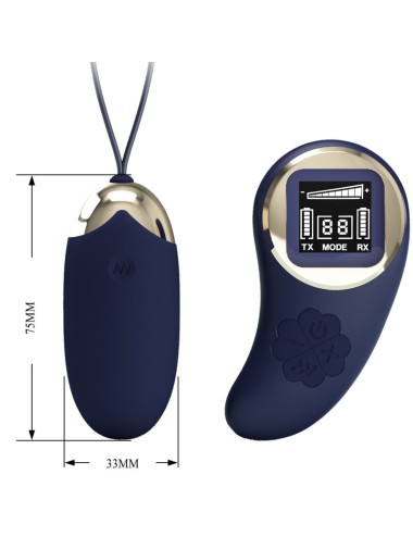 PRETTY LOVE - OVO VIBRANTE MINA CONTROLE REMOTO AZUL