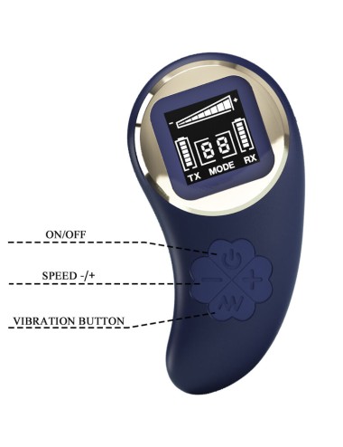 PRETTY LOVE - OVO VIBRANTE MINA CONTROLE REMOTO AZUL