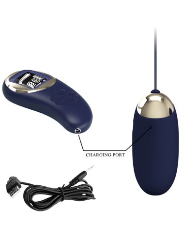 PRETTY LOVE - OVO VIBRANTE MINA CONTROLE REMOTO AZUL