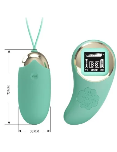 PRETTY LOVE - MINA DE OVOS VIBRANTES DE CONTROLE REMOTO VERDE