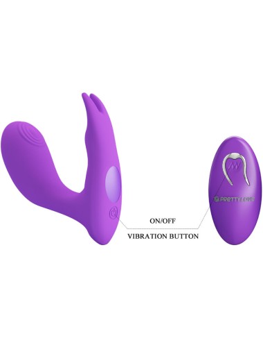 PRETTY LOVE - CONTROLE REMOTO DE VIBRAÇÃO E PULSAÇÃO IDABELLE VIOLETA