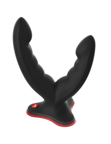 FUN FACTORY - RYDE DILDO DUPLO E MASSAGER PRETO