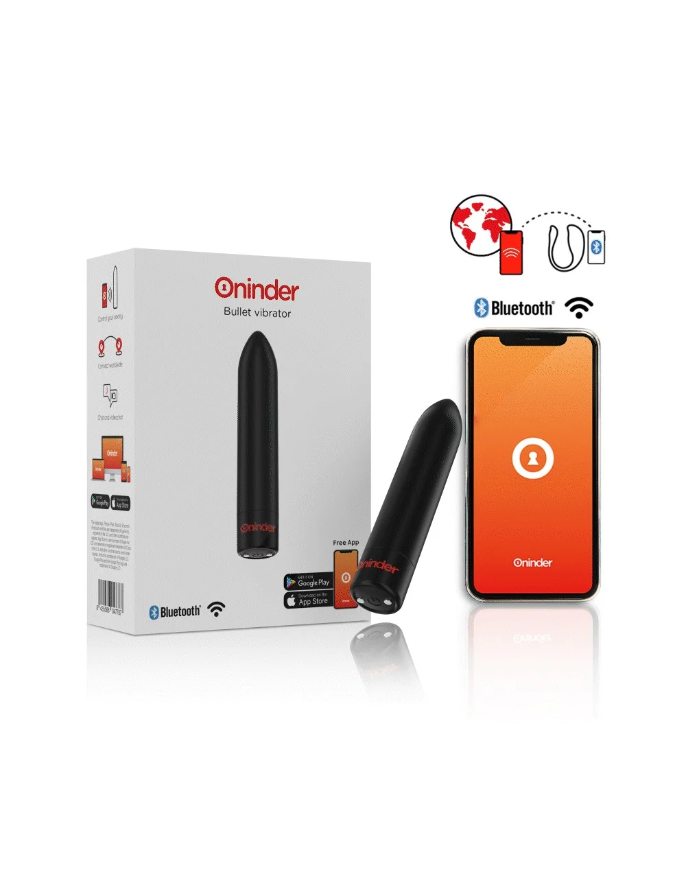 ONINDER - BERLIN BULLET VIBRADOR PRETO 9 MODOS 8