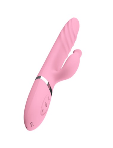 ARMONY - VIBRADOR E THRUSTING COM LÍNGUA DE EFEITO DE CALOR ROSA