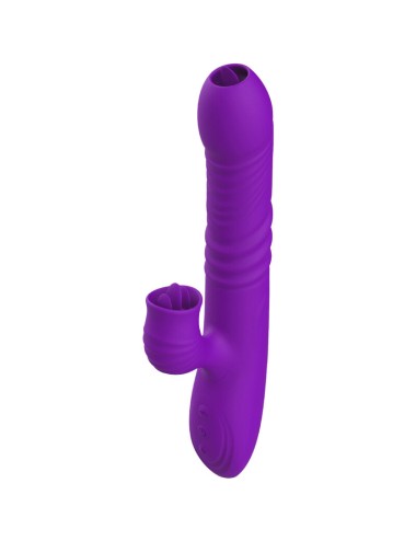 ARMONY - VIBRADOR DE COELHO TOTALMENTE G SPOT COM EFEITO DE CALOR VIOLETA DE LÍNGUA ESTIMULANTE
