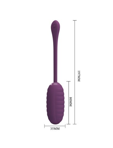 PRETTY LOVE - OVO VIBRATÓRIO RECARREGÁVEL ROXO CASPER