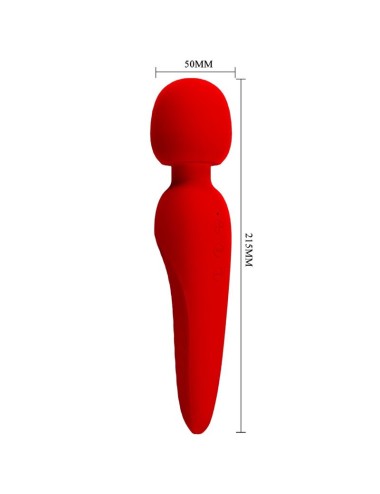 PRETTY LOVE - MAREDITH MASSAGER 12 MODOS DE VIBRAO VERMELHO