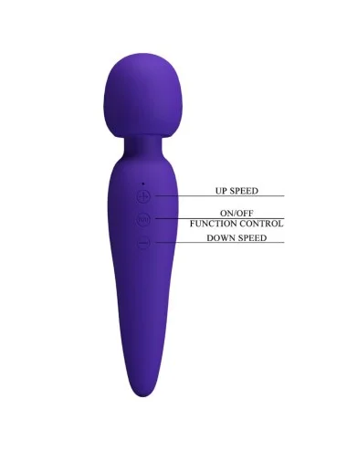 PRETTY LOVE - MAREDITH MASSAGER 12 MODOS DE VIBRAO ROXO