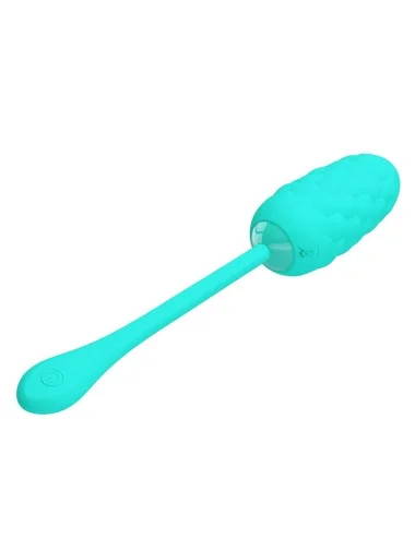 PRETTY LOVE - OVO VIBRANTE COM TEXTURA MARINHA RECARREGVEL AQUA GREEN
