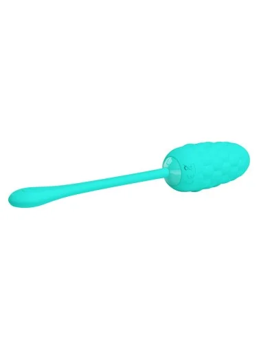 PRETTY LOVE - OVO VIBRANTE COM TEXTURA MARINHA RECARREGVEL AQUA GREEN