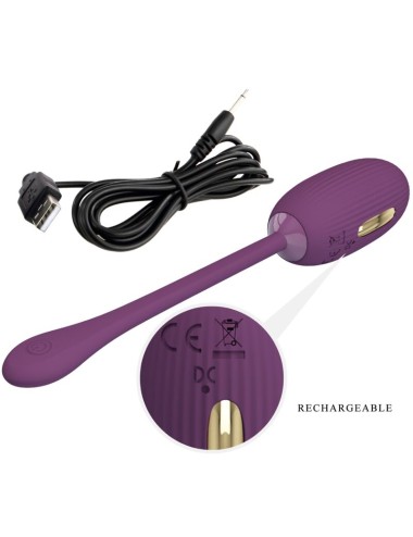 PRETTY LOVE - DOREEN OVO VIBRATÓRIO RECARREGVEL ROXO