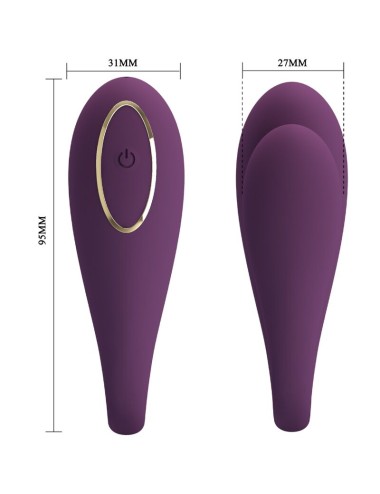 PRETTY LOVE - AUGUST VIBRADOR DE PRAZER DUPLO GLOBAL REMOTO