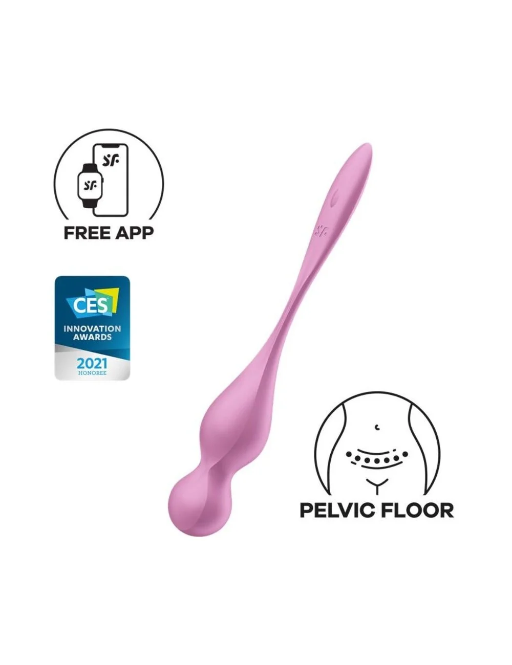 SATISFYER - BOLAS DE KEGEL VIBRANTES LOVE BIRDS ROSA SATISFYER - BOLAS DE KEGEL VIBRANTES LOVE BIRDS ROSA
