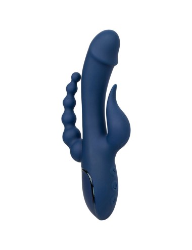 CALEXOTICS - VIBRADOR TRIPLO ORGASM AZUL