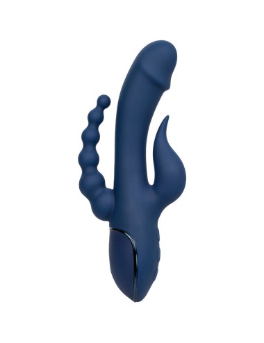 CALEXOTICS - VIBRADOR TRIPLO ORGASM AZUL
