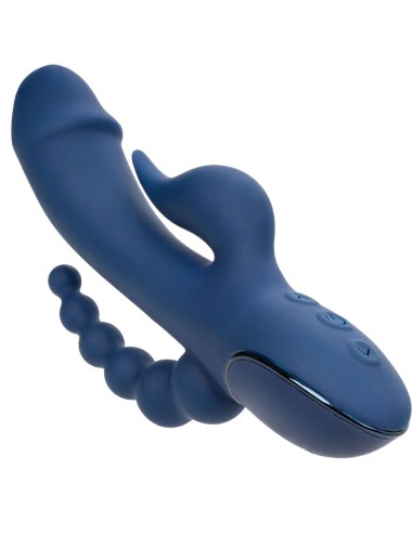 CALEXOTICS - VIBRADOR TRIPLO ORGASM AZUL
