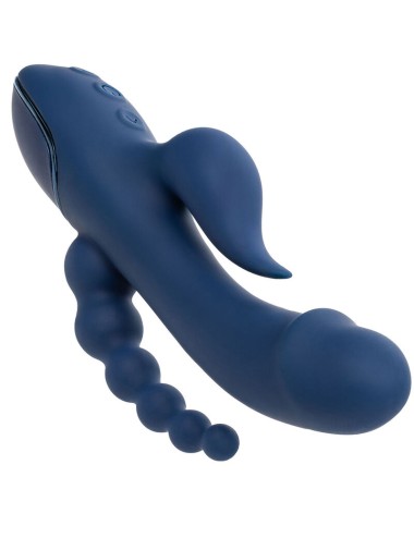 CALEXOTICS - VIBRADOR TRIPLO ORGASM AZUL