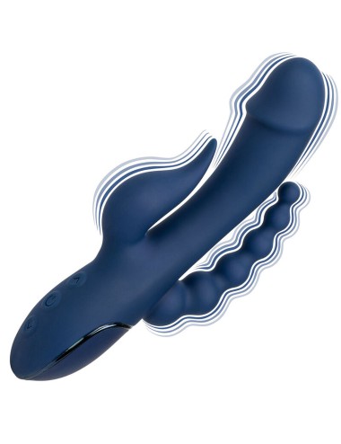 CALEXOTICS - VIBRADOR TRIPLO ORGASM AZUL