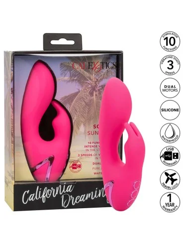CALEXOTICS - ASSIM. CAL SUNSHINE VIBRADOR COELHO FÚCSIA POR CALIFORNIA DREAMING