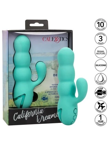 CALEXOTICS - VIBRADOR DEL MAR DIVA RABBIR AQUA GREEN POR CALIFORNIA DREAMING
