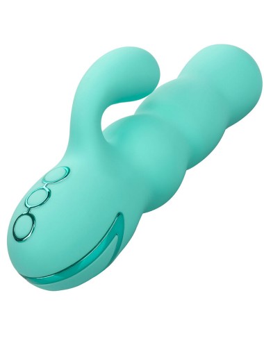 CALEXOTICS - VIBRADOR DEL MAR DIVA RABBIR AQUA GREEN POR CALIFORNIA DREAMING
