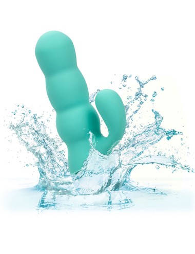 CALEXOTICS - VIBRADOR DEL MAR DIVA RABBIR AQUA GREEN POR CALIFORNIA DREAMING