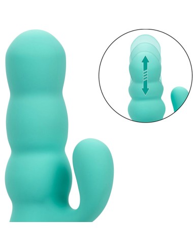 CALEXOTICS - VIBRADOR DEL MAR DIVA RABBIR AQUA GREEN POR CALIFORNIA DREAMING
