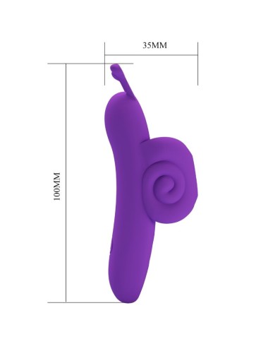 PRETTY LOVE - SNAIL ESTIMULADOR DE DEDO ROXO PODEROSO