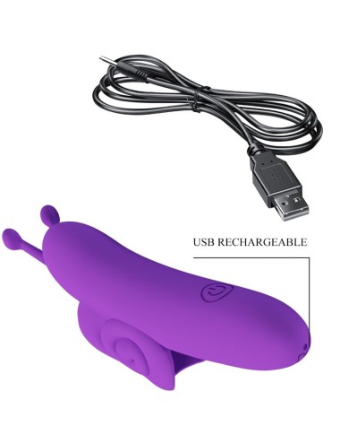 PRETTY LOVE - SNAIL ESTIMULADOR DE DEDO ROXO PODEROSO