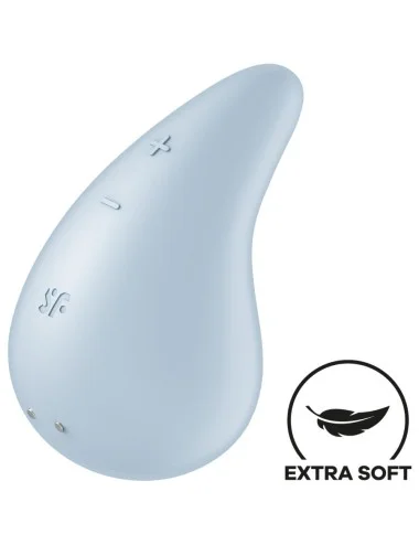 SATISFYER - VIBRADOR DEW GOTA LAY-ON AZUL
