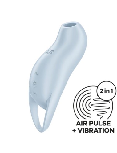SATISFYER - POCKET PRO 1 ESTIMULADOR DE CLITÓRIS AZUL CLARO