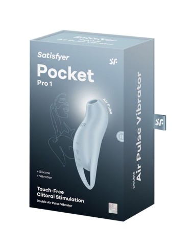 SATISFYER - POCKET PRO 1 ESTIMULADOR DE CLITÓRIS AZUL CLARO