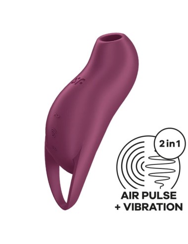 SATISFYER - POCKET PRO 1 ESTIMULADOR DE CLITÓRIS GARNET